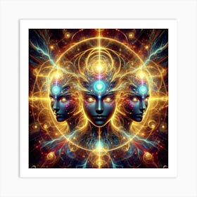 Divine Revelations: Exploring Spiritual Insights Through Artwork Art Print