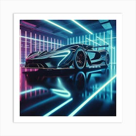 Futuristic Car 57 Art Print