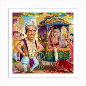 Indian Wedding Art Print