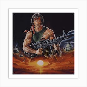 Rambo film art Poster