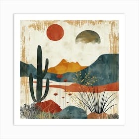 Cactus Desert Art Print