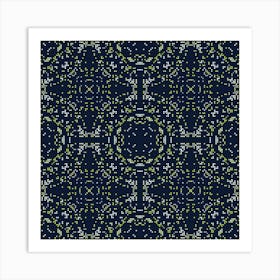 Abstract geometric symmetric mosaic pattern 4 Art Print