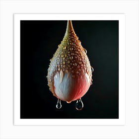 Firefly Hyper Realistic Sweet Tear On A Dark Background 16092 Art Print