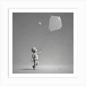 Flying Kite Art Print