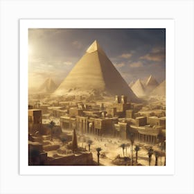 Egyptian City Art Print