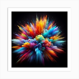 Colorful Explosion 1 Art Print