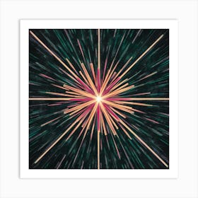 Abstract Starburst 8 Art Print