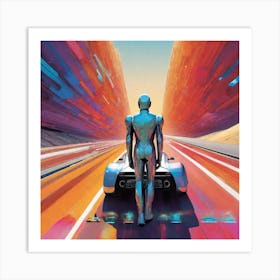 Futuristic Car 23 Art Print