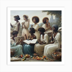 Women Of The Garden Art Print