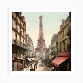 Paris Street Scene Art Print