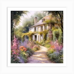 Claude Monet Into The Garden Art Print