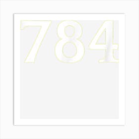 Number 784 T Shirt Art Print