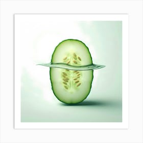 Cucumber In Water 1 Art Print