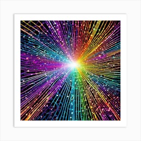 Rainbow Burst 7 Art Print