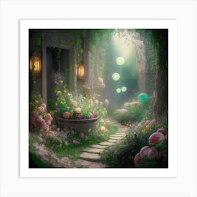 Fairy Garden 1 Art Print