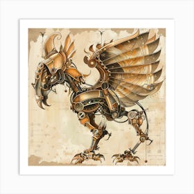 Steampunk Bird 1 Art Print