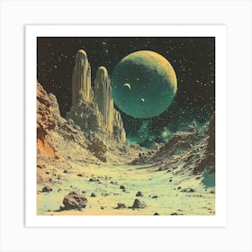 Space Landscape Art Print