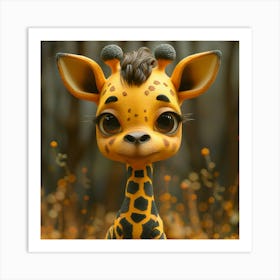 Giraffe 71 Art Print