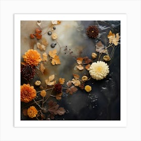 Autumn Flowers 4 Art Print