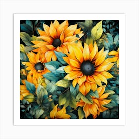 Sunflowers 13 Art Print