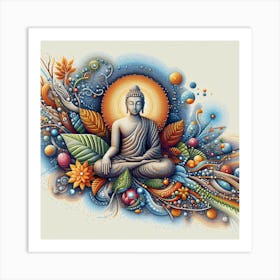 Buddha Painting 3 Art Print