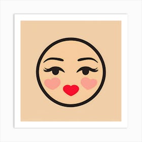 Emoji Face Art Print