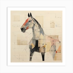 Abstract Equines Collection 43 Art Print