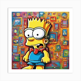 bart simpson art 1 Art Print