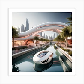 Futuristic City 300 Art Print