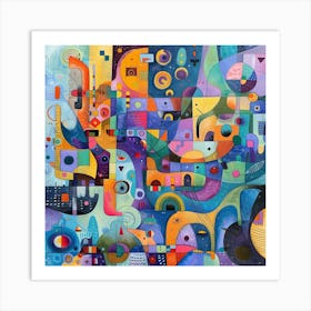 Abstract Painting 300 Art Print