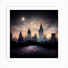 Cityscape New York Art Print