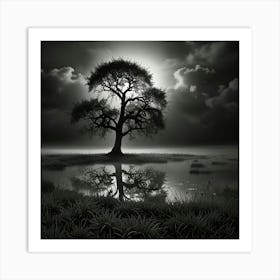 Lone Tree 1 Art Print