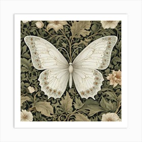 Butterfly On A Vine Art Print