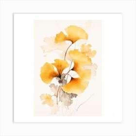 Ginkgo Leaves 1 Art Print