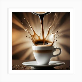 Coffee Splash 1 Art Print