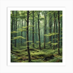 Serene Forest Art Print