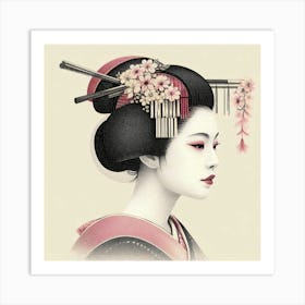 Japan Geisha Visual 55 Art Print