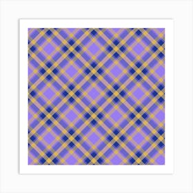 Plaid Fabric 28 Art Print