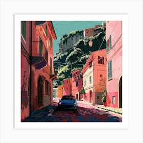 Street Scene In Italy Art Print