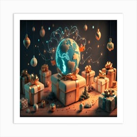 Christmas Presents Art Print