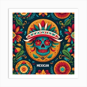 Mexican Skull 56 Art Print