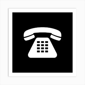 Telephone Icon Art Print