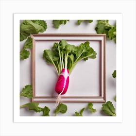 Radish In A Frame Art Print