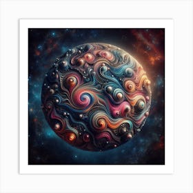 Fractal Galaxy Art Print