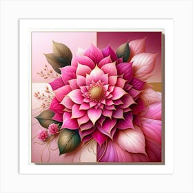 Dahlia Flower 12 Art Print