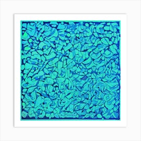 Blue And Green Abstract Painting Art Print