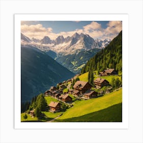 Alpine Village Art Print