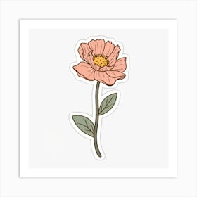 Peony Flower Art Print