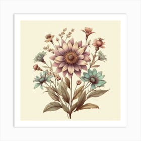 Floral Bouquet 12 Art Print