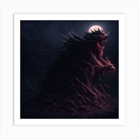 Godzilla Creative Art Print